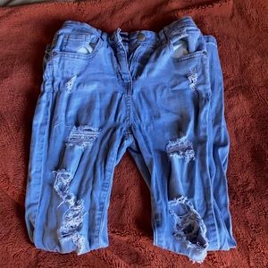 Parisian distressed jeans